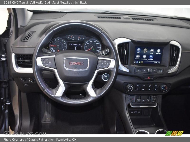 Satin Steel Metallic / ­Jet Black 2018 GMC Terrain SLE AWD