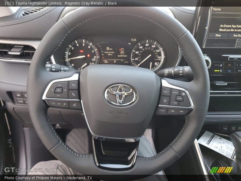Magnetic Gray Metallic / Black 2021 Toyota Highlander Limited