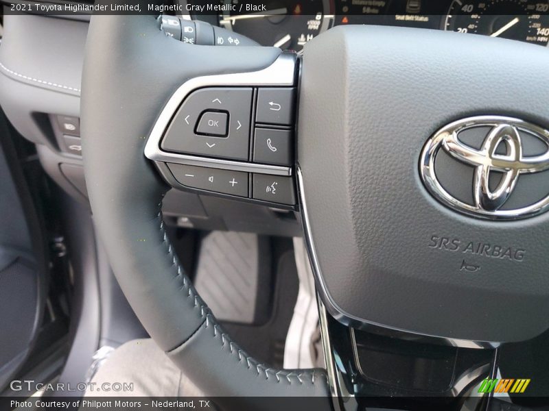 Magnetic Gray Metallic / Black 2021 Toyota Highlander Limited