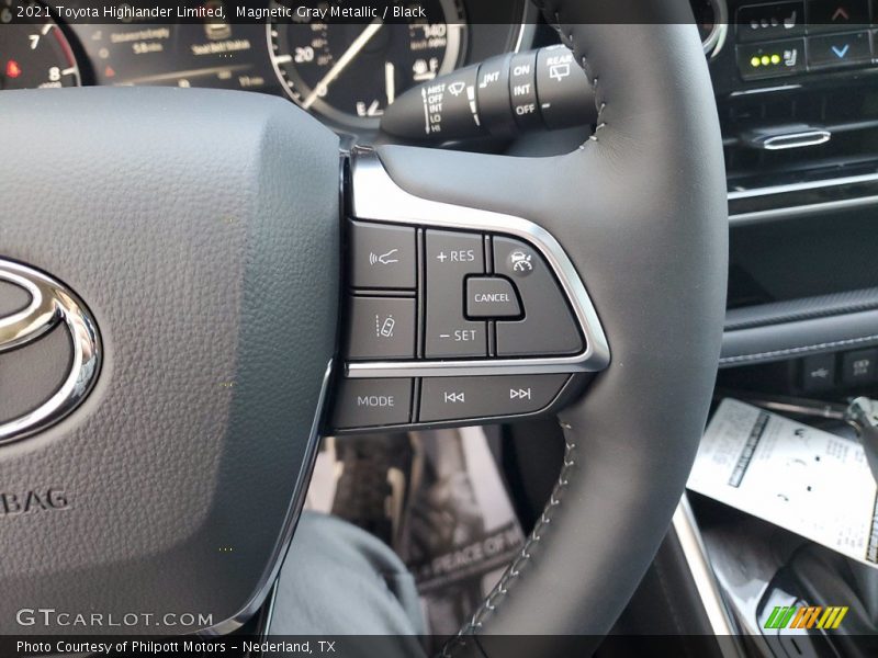 Magnetic Gray Metallic / Black 2021 Toyota Highlander Limited