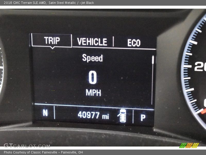 Satin Steel Metallic / ­Jet Black 2018 GMC Terrain SLE AWD