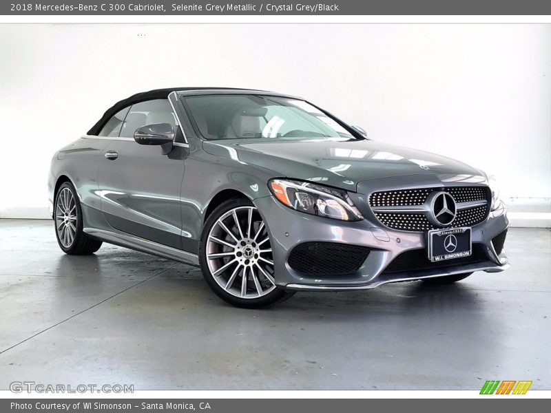Selenite Grey Metallic / Crystal Grey/Black 2018 Mercedes-Benz C 300 Cabriolet