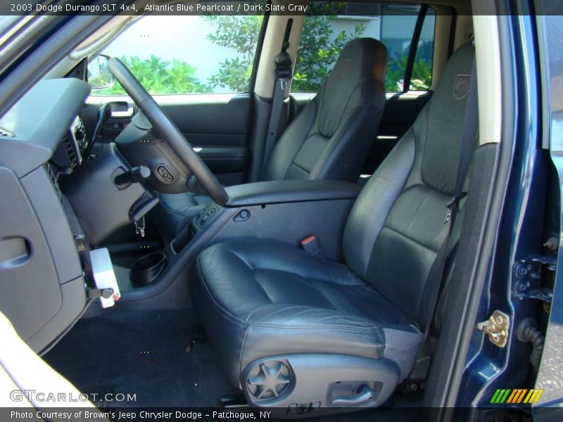 Atlantic Blue Pearlcoat / Dark Slate Gray 2003 Dodge Durango SLT 4x4