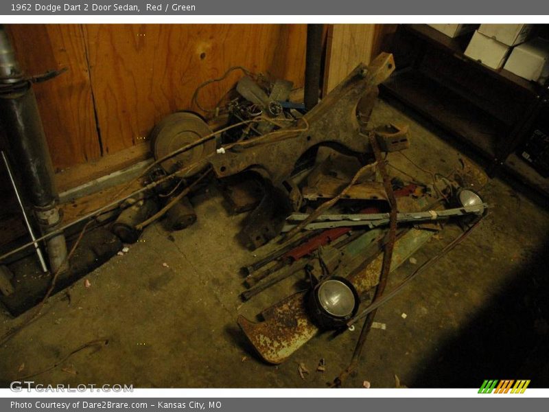 Red / Green 1962 Dodge Dart 2 Door Sedan