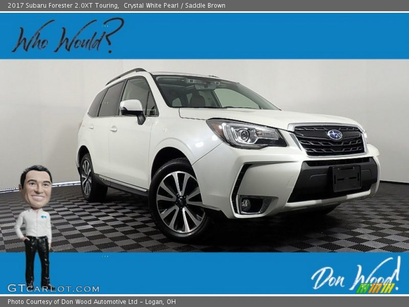 Crystal White Pearl / Saddle Brown 2017 Subaru Forester 2.0XT Touring