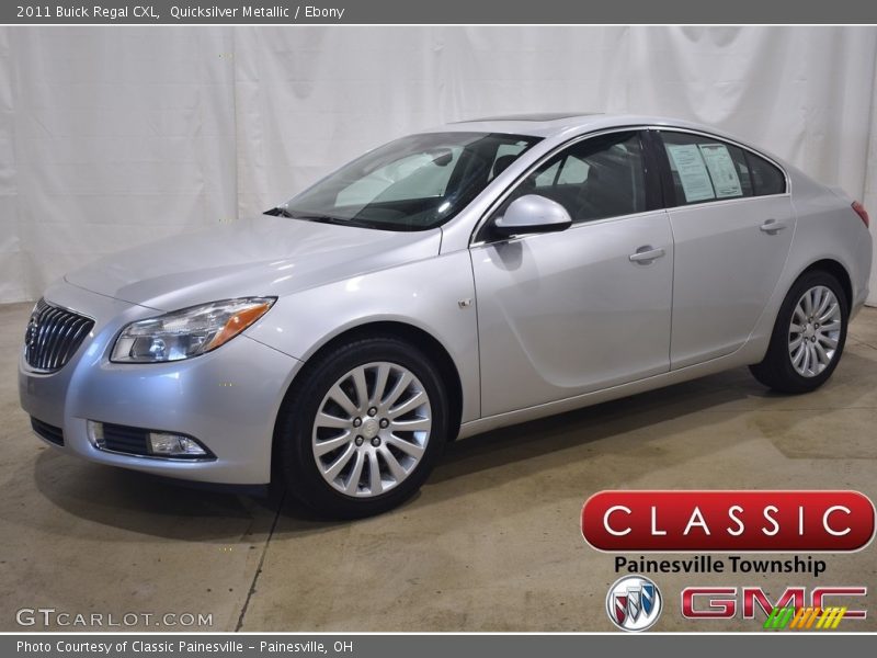 Quicksilver Metallic / Ebony 2011 Buick Regal CXL