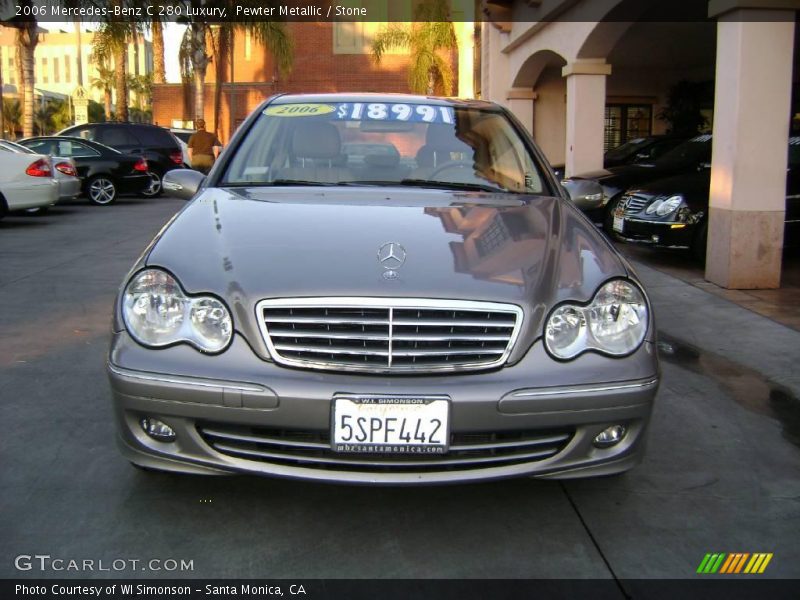 Pewter Metallic / Stone 2006 Mercedes-Benz C 280 Luxury