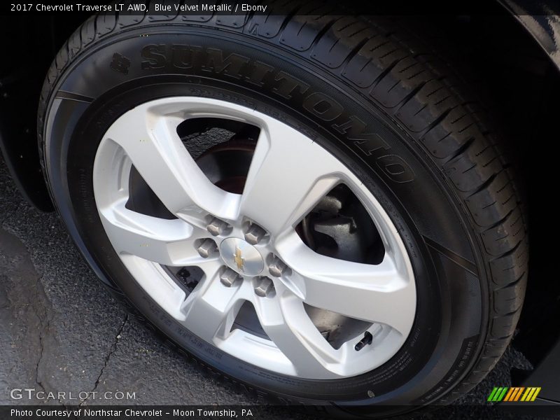 Blue Velvet Metallic / Ebony 2017 Chevrolet Traverse LT AWD
