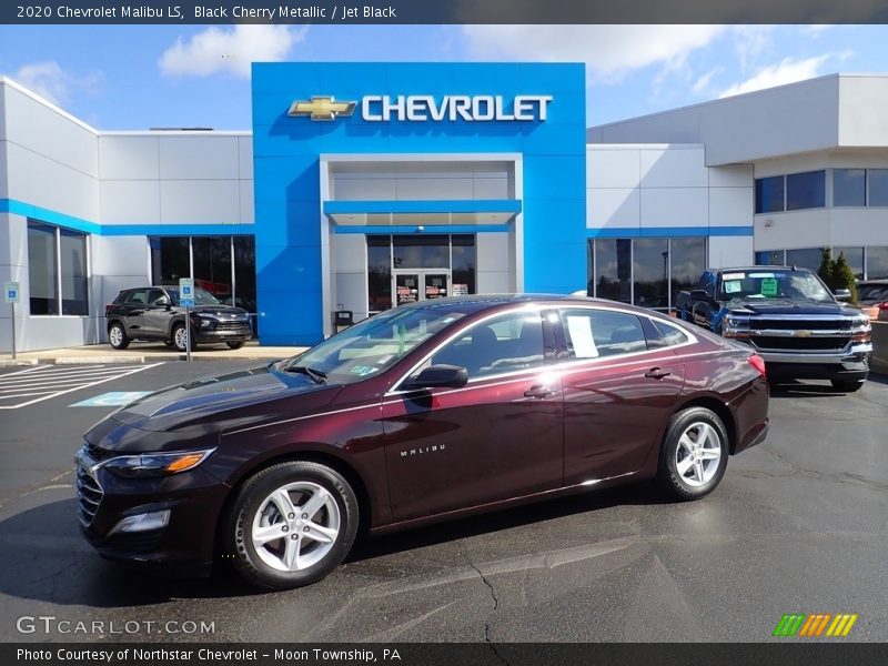 Black Cherry Metallic / Jet Black 2020 Chevrolet Malibu LS