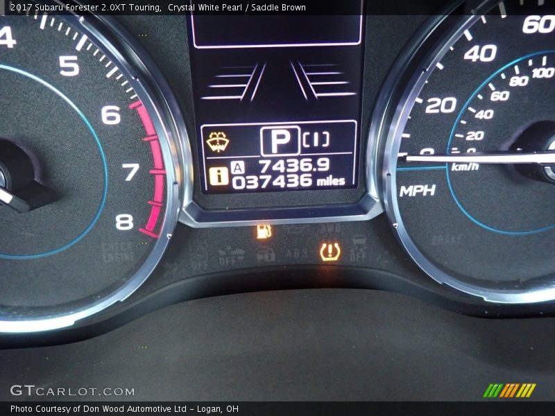 Crystal White Pearl / Saddle Brown 2017 Subaru Forester 2.0XT Touring