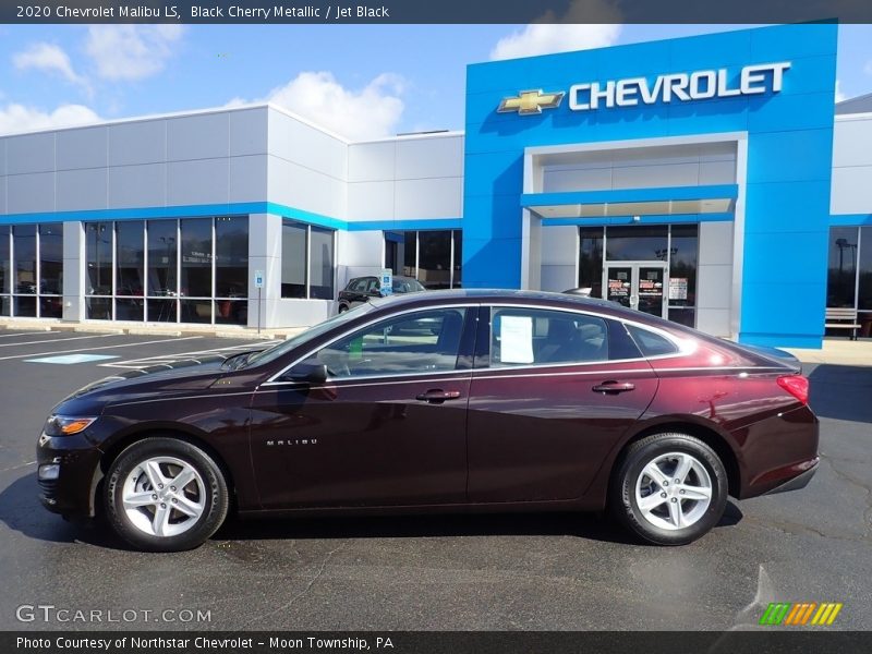 Black Cherry Metallic / Jet Black 2020 Chevrolet Malibu LS