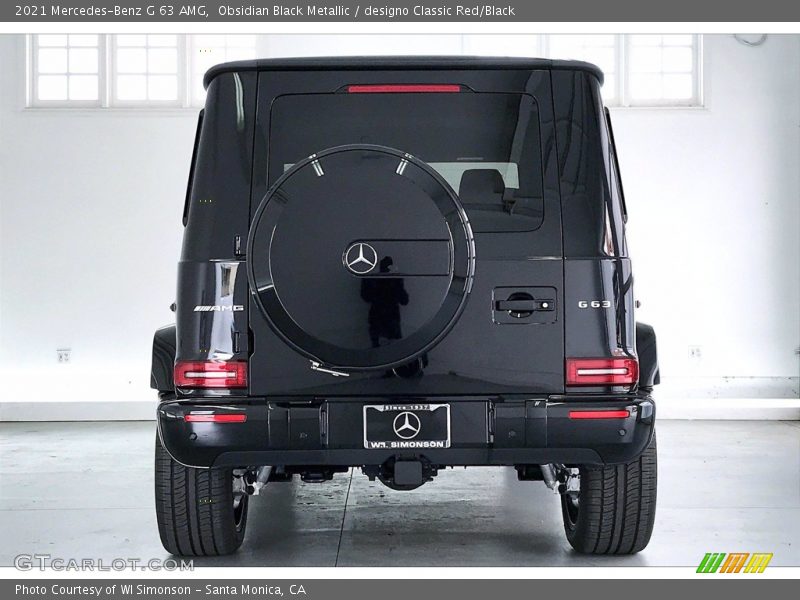 Obsidian Black Metallic / designo Classic Red/Black 2021 Mercedes-Benz G 63 AMG