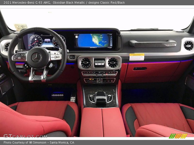 Dashboard of 2021 G 63 AMG