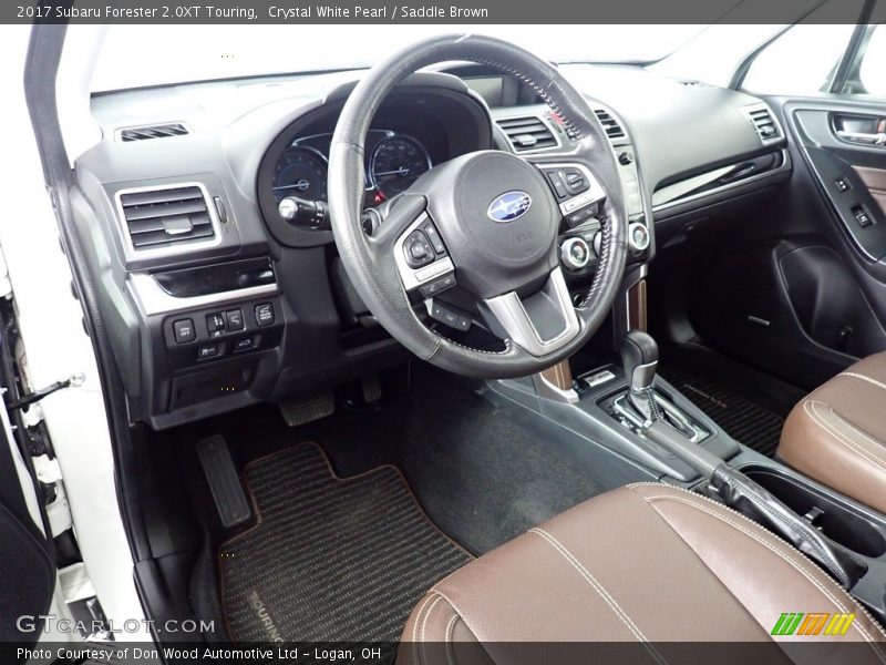 Crystal White Pearl / Saddle Brown 2017 Subaru Forester 2.0XT Touring