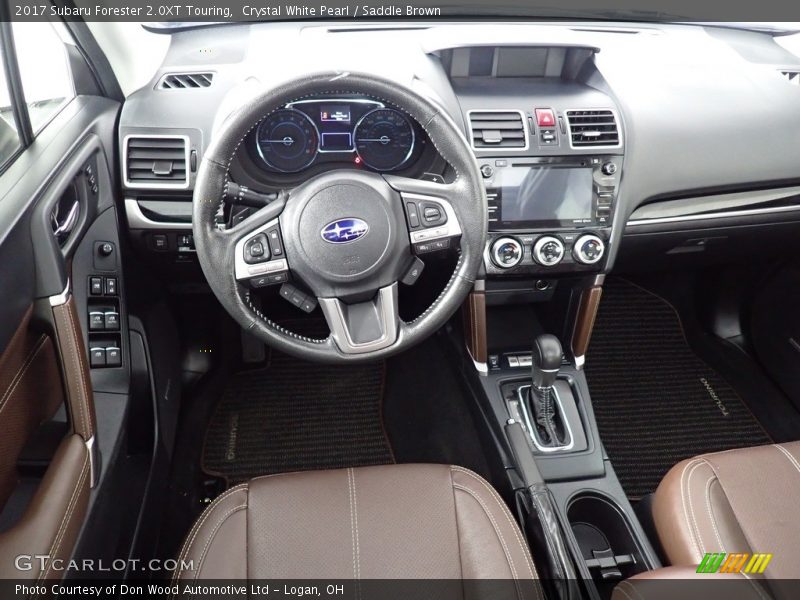 Crystal White Pearl / Saddle Brown 2017 Subaru Forester 2.0XT Touring