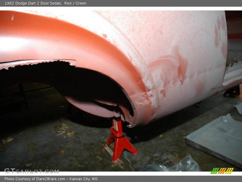 Red / Green 1962 Dodge Dart 2 Door Sedan