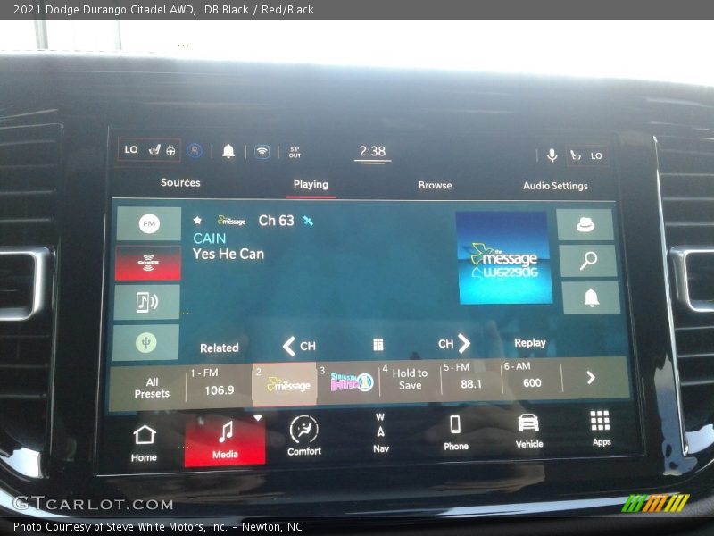 DB Black / Red/Black 2021 Dodge Durango Citadel AWD