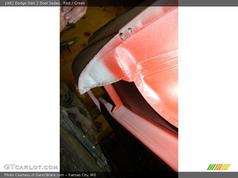 Red / Green 1962 Dodge Dart 2 Door Sedan