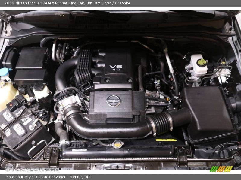  2016 Frontier Desert Runner King Cab Engine - 4.0 Liter DOHC 24-Valve CVTCS V6