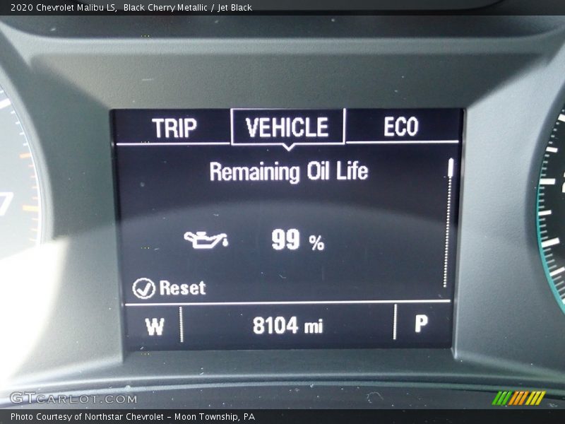 Black Cherry Metallic / Jet Black 2020 Chevrolet Malibu LS