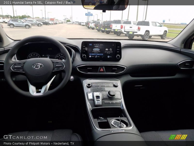 Calypso Red / Black 2021 Hyundai Santa Fe SEL