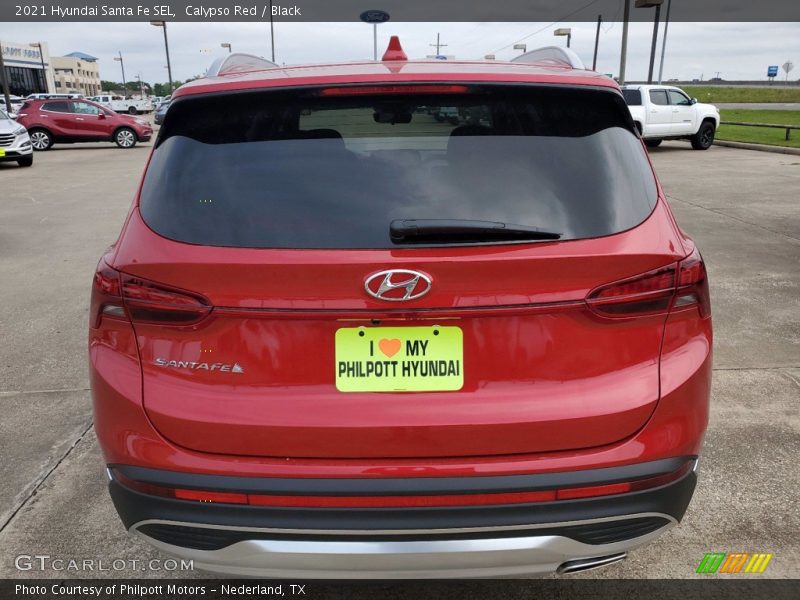 Calypso Red / Black 2021 Hyundai Santa Fe SEL