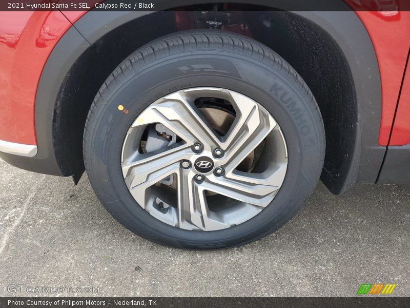 Calypso Red / Black 2021 Hyundai Santa Fe SEL
