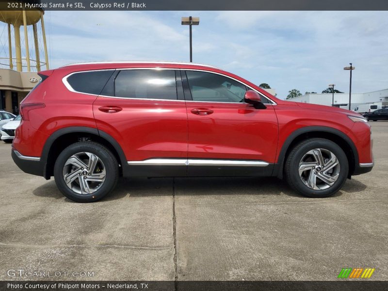 Calypso Red / Black 2021 Hyundai Santa Fe SEL