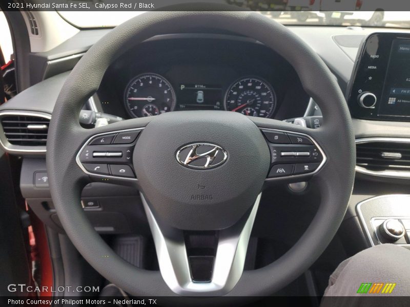 Calypso Red / Black 2021 Hyundai Santa Fe SEL