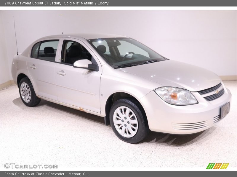 Gold Mist Metallic / Ebony 2009 Chevrolet Cobalt LT Sedan
