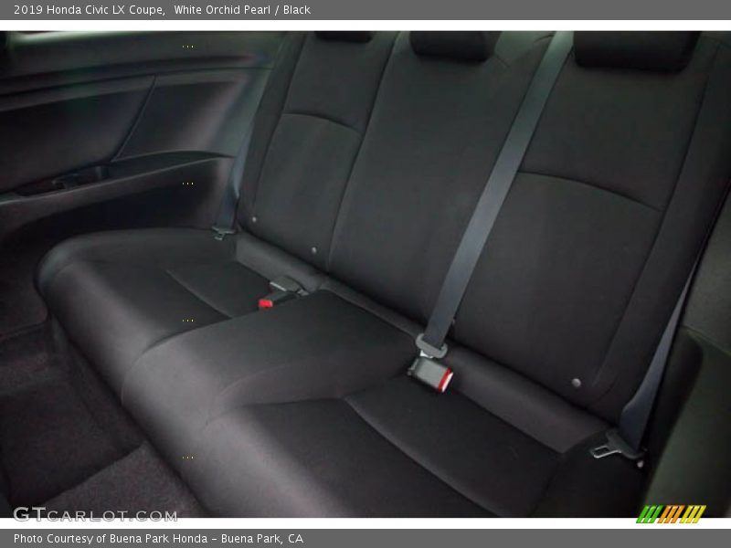 White Orchid Pearl / Black 2019 Honda Civic LX Coupe