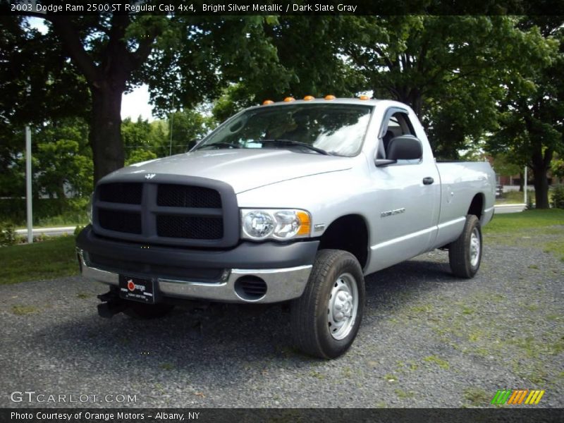 Bright Silver Metallic / Dark Slate Gray 2003 Dodge Ram 2500 ST Regular Cab 4x4