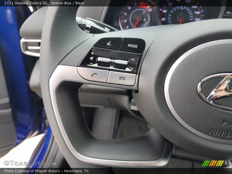 Intense Blue / Black 2021 Hyundai Elantra SEL