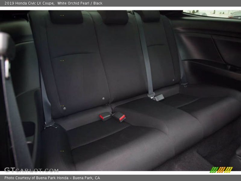 White Orchid Pearl / Black 2019 Honda Civic LX Coupe