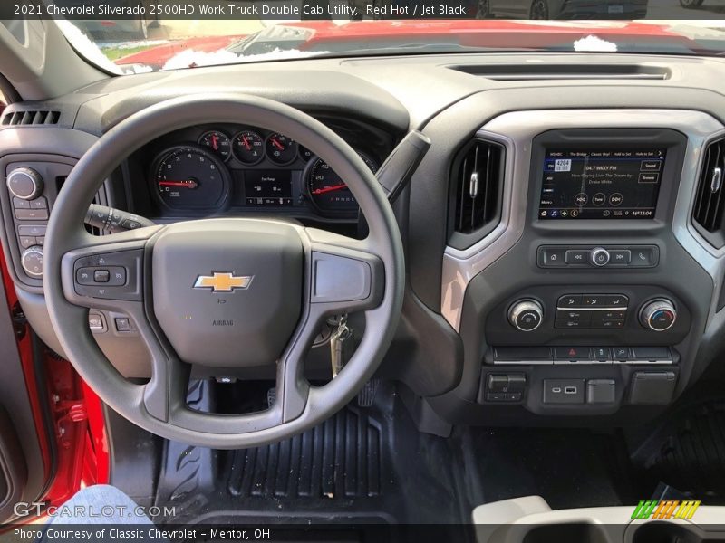 Red Hot / Jet Black 2021 Chevrolet Silverado 2500HD Work Truck Double Cab Utility