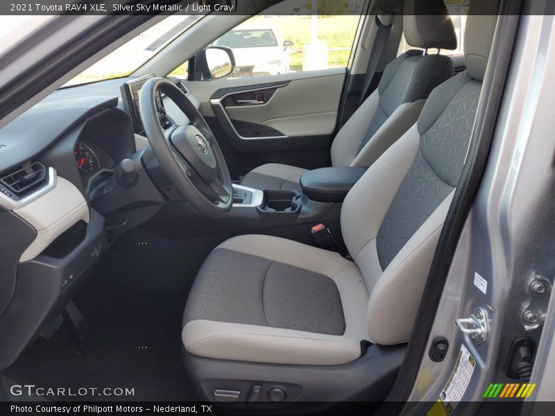 Silver Sky Metallic / Light Gray 2021 Toyota RAV4 XLE
