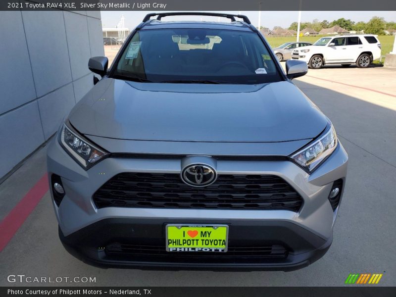 Silver Sky Metallic / Light Gray 2021 Toyota RAV4 XLE