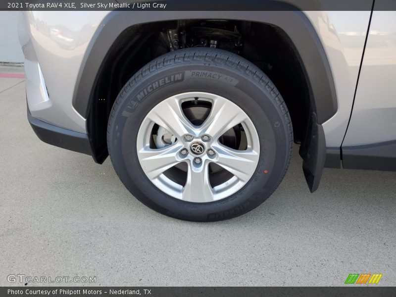 Silver Sky Metallic / Light Gray 2021 Toyota RAV4 XLE