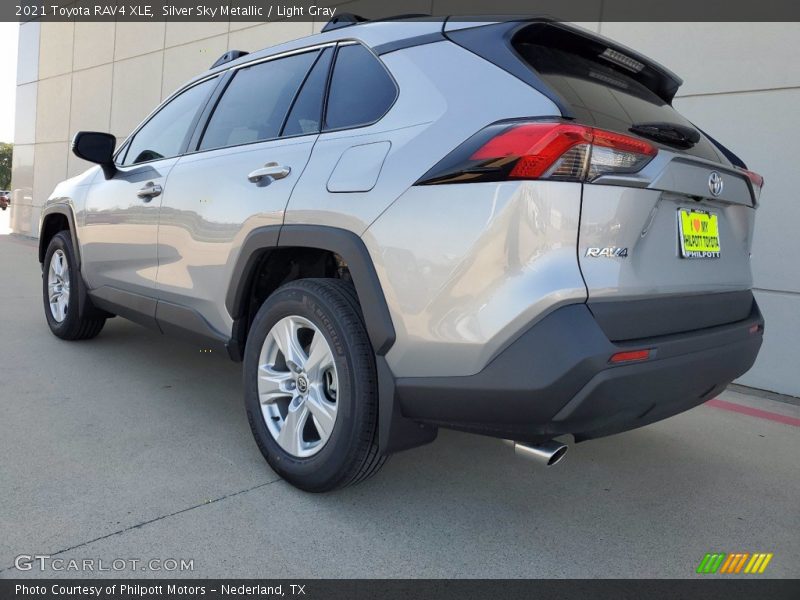 Silver Sky Metallic / Light Gray 2021 Toyota RAV4 XLE