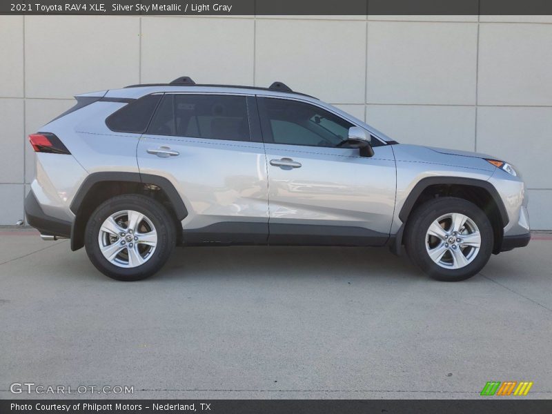 Silver Sky Metallic / Light Gray 2021 Toyota RAV4 XLE