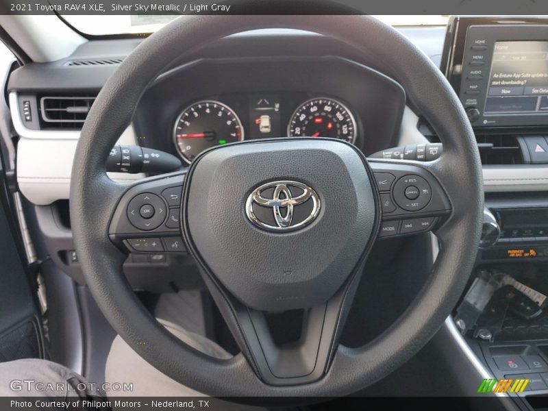 Silver Sky Metallic / Light Gray 2021 Toyota RAV4 XLE