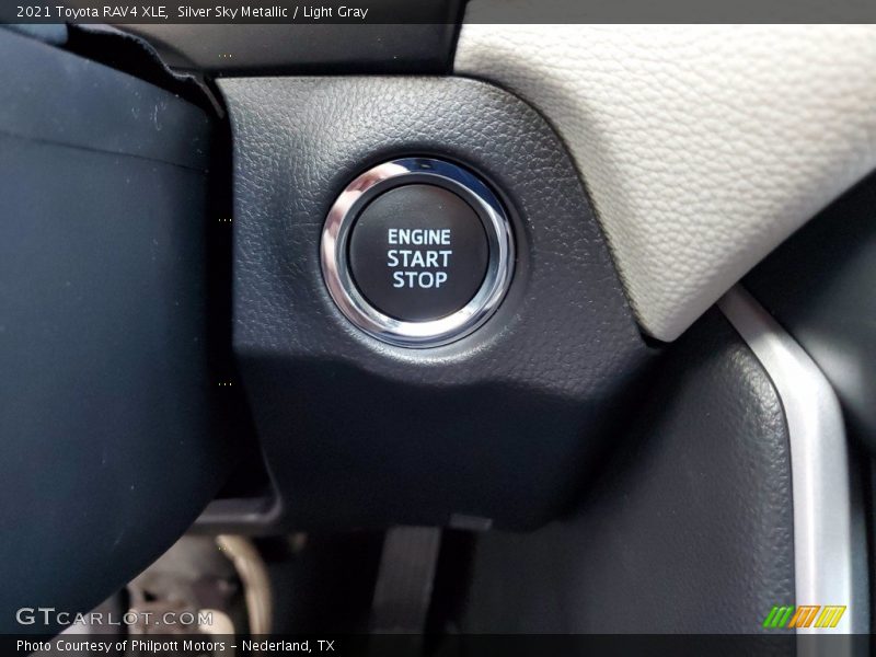 Silver Sky Metallic / Light Gray 2021 Toyota RAV4 XLE