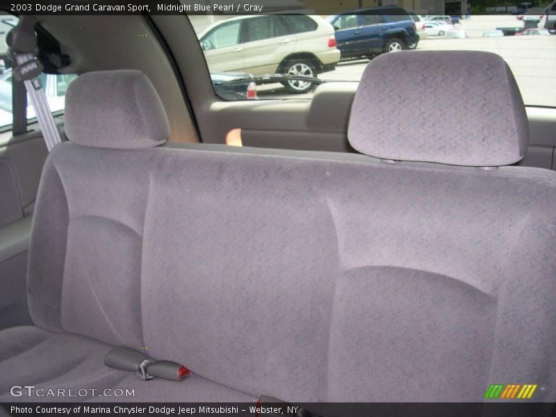Midnight Blue Pearl / Gray 2003 Dodge Grand Caravan Sport
