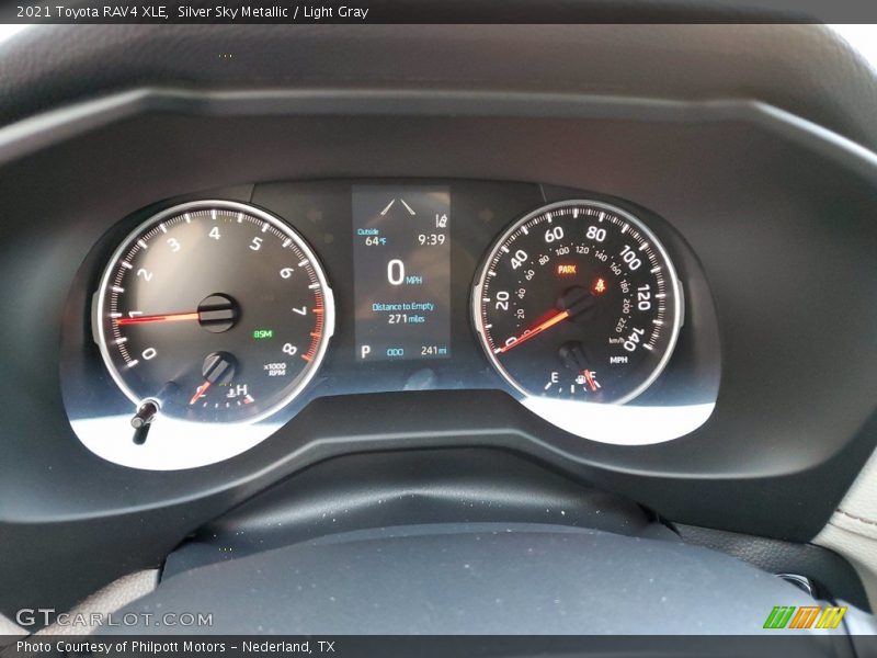 Silver Sky Metallic / Light Gray 2021 Toyota RAV4 XLE