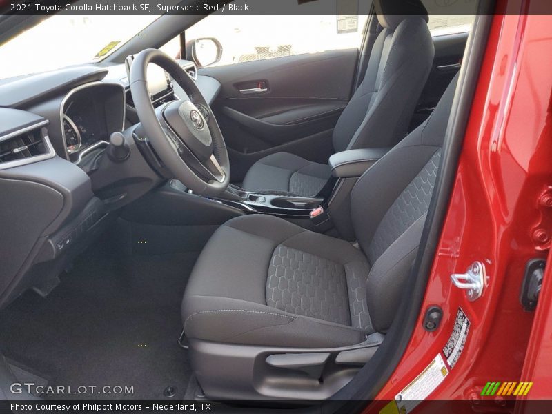  2021 Corolla Hatchback SE Black Interior