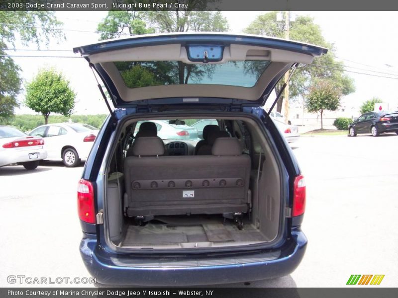 Midnight Blue Pearl / Gray 2003 Dodge Grand Caravan Sport