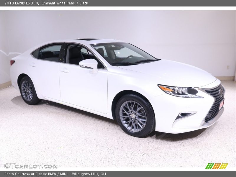Eminent White Pearl / Black 2018 Lexus ES 350