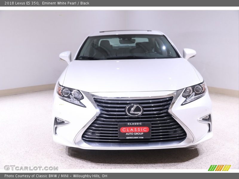 Eminent White Pearl / Black 2018 Lexus ES 350