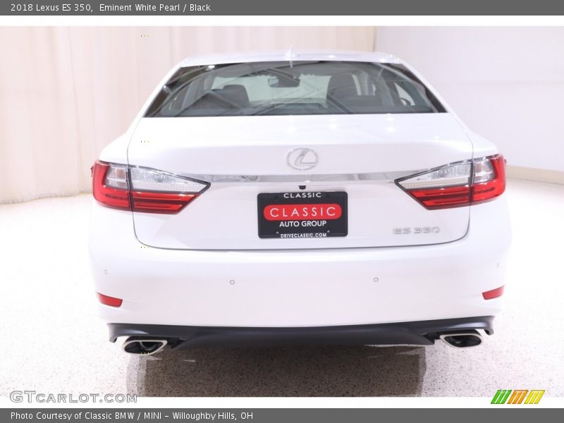 Eminent White Pearl / Black 2018 Lexus ES 350