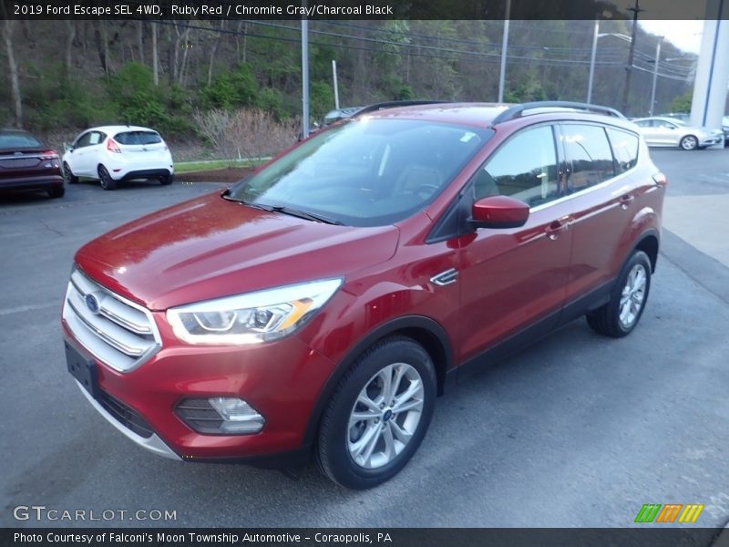 Ruby Red / Chromite Gray/Charcoal Black 2019 Ford Escape SEL 4WD